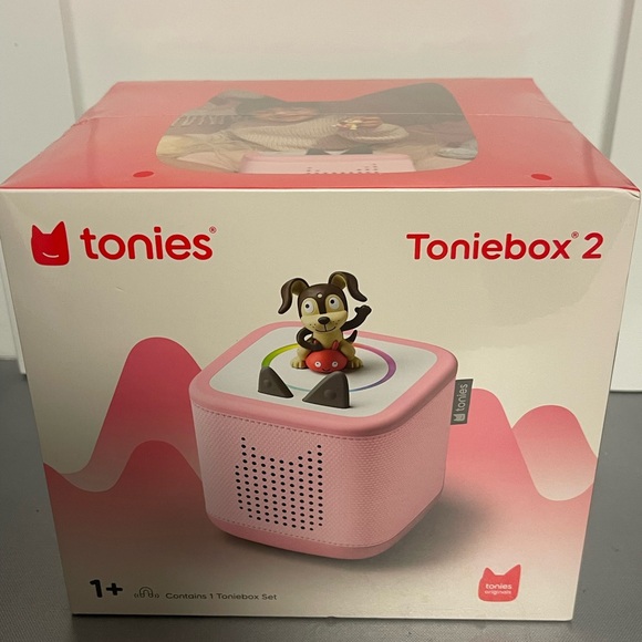 Toniebox 2 Pink Kids Audio Player Includes 1 Playtime Puppy Tonies -Sealed